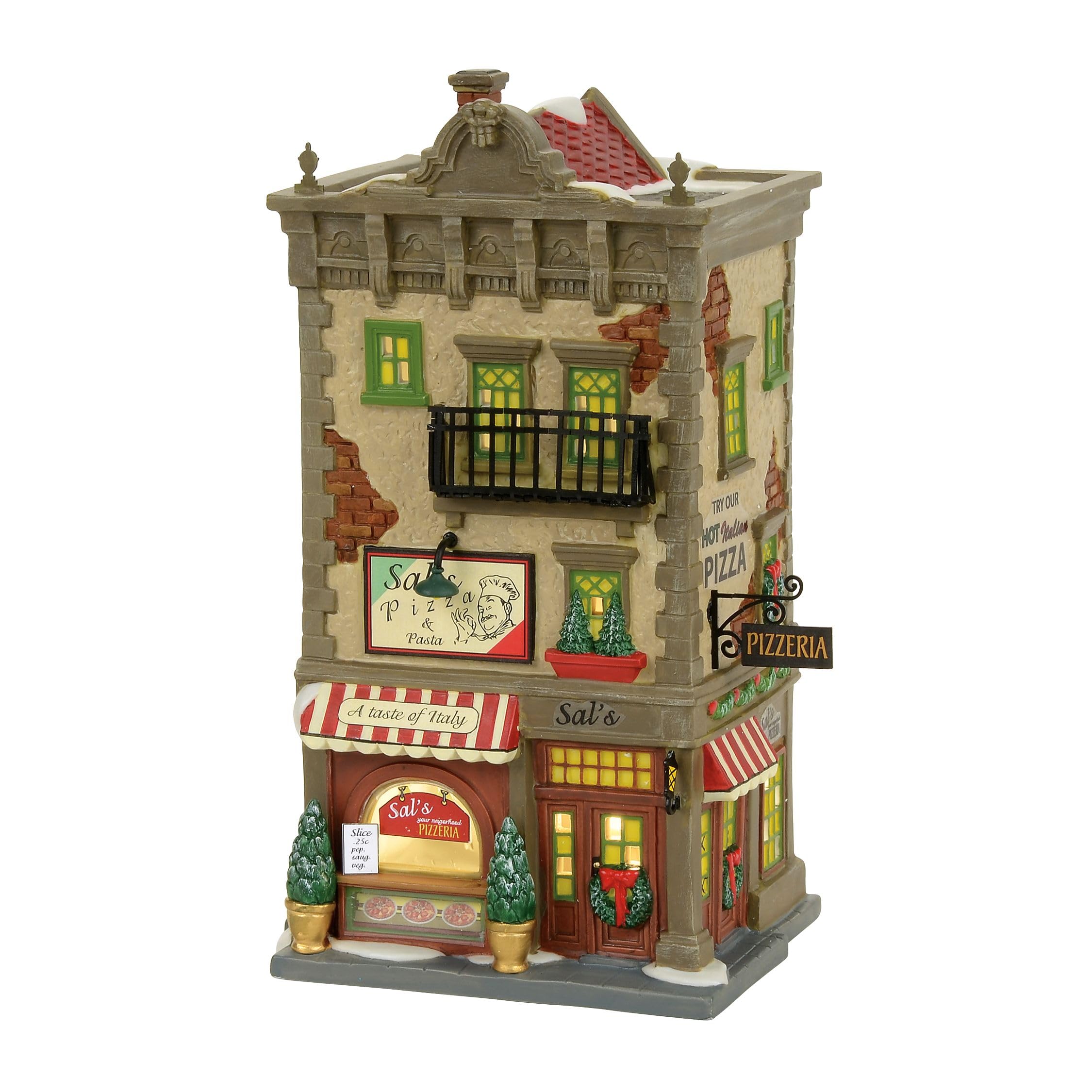Amazon.com: Department 56 Christmas in The City Sal's Pizza and